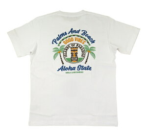 メンズ 半袖 Tシャツ フララニ ハワイ ハワイアン Hulalani Hawaii サーフブランド (メンズ/ホワイト) ハワイアン雑貨 232HU1ST053 送料無料 サーフ 雑貨 ハワイ
