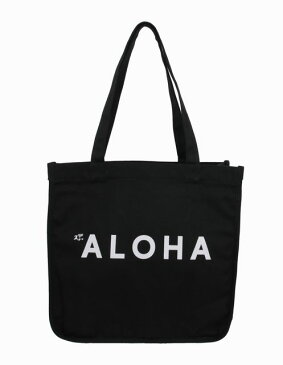 ハワイアン トートバッグ ハワイアン雑貨 ハレイワ HALEIWA アロハプリント トートバッグ(ブラック) HLBG-2010B 板底付きサーフブランド ハワイアン 雑貨 ハワイアン ハレイワ ハッピーマーケット