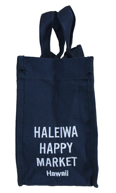 ハワイアン トートバッグ ハワイアン雑貨 ハレイワ HALEIWA アロハプリント ミニトートバッグ(ネイビー) HLBG-1803C ハワイアン雑貨 サーフブランド ハワイアン 雑貨 ハワイアン ハレイワ ハッピーマーケット