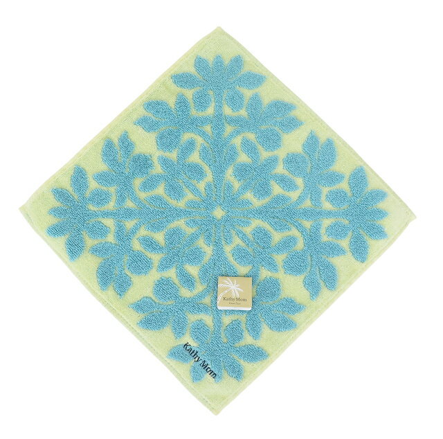 楽天ハワイアン雑貨　holoholoキャシーマム ミニタオル Kathy Mom Island Style ハワイアン マハロシリーズ ハンドタオル （イエロー） タオル ハワイアン雑貨 ギフト プレゼント お礼 お祝い