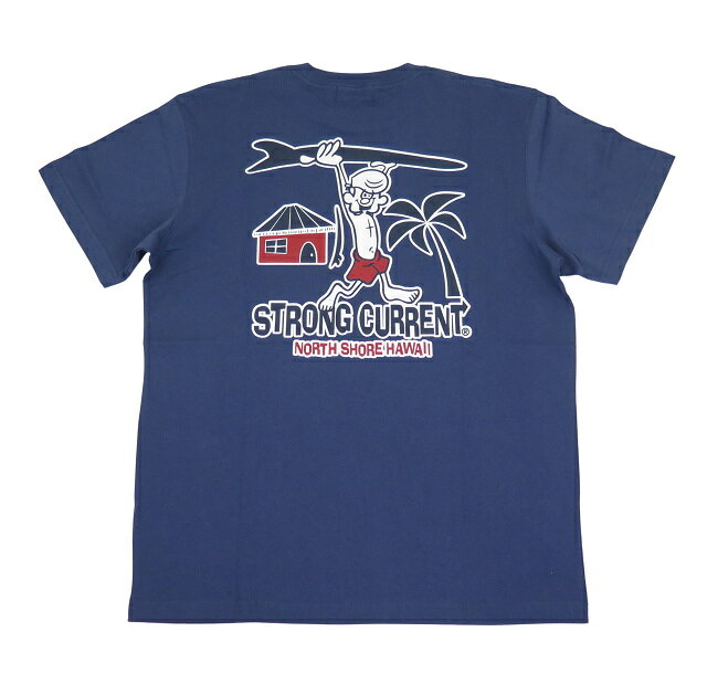 半袖 Tシャツ メンズ ストロングカレント STRONG CURRENT ハワイアン雑貨 2025新作 サーフブランド (メンズ/F.ネイビー) ハワイアン 2...