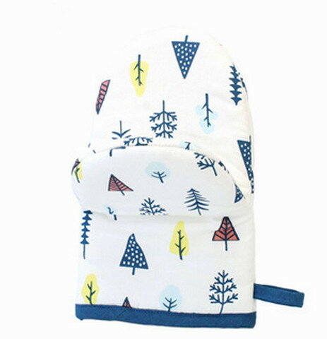 ミトン 鍋つかみ（ツリー ブルー）