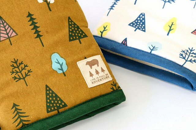 ハワイアン ミトン 鍋つかみ（ツリー ブルー）