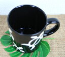 ホヌ柄 シンプルマグカップ(ブラック)  画像2