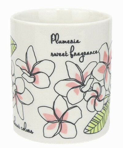 プルメリア柄 トロピカル マグカップ