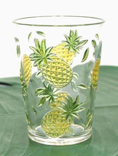 ハワイアン パイナップル柄 アクリル タンブラー 割れにくい コップ カップ ハワイアン雑貨 ハワイ ハワイアン インテリア