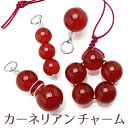 New チャーム パーツ【カーネリアン】パワーストーン 天然石チャーム ビーズ ネックレス/ペンダントトップ/ストラップ/ブレスレット/ピアス/イヤリング/リン...