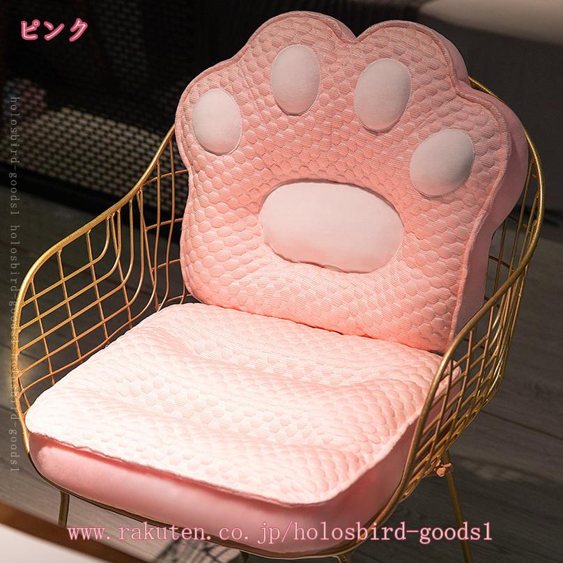 1000円OFFクーポン 椅子クッション シートクッション ひんやり 背もたれ付き 座布団 低反発 ふわふわ ひも付き 可愛い チェアパッド 座面クション 座椅子 椅子クッション オフィスチェア チェアクッション 滑り止め 体圧分散 ゴムバンド 車用 ざぶとん holosbird-goods1 [3]
