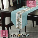 300円OFFクーポン 中華風 テーブルランナー 和風 モダン 花柄 ダイニングテーブルカバー タッセル付き 撥水 優雅 テーブルクロス ロング テーブルセンタ...