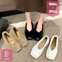 ムートンモカシン 秋冬 シューズ レディース スリッポン フラット ファー ムートン 靴 パンプス ローファー ボア 大きいサイズ 小さいサイズ ふわふわ もこ...