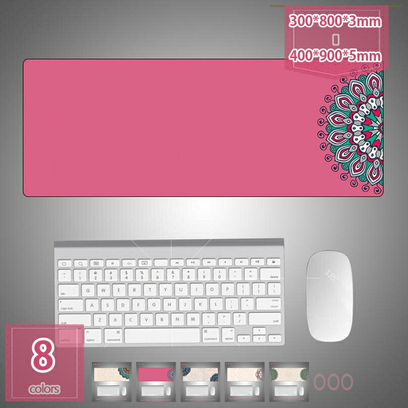 300円OFFクーポン マウスパッド 大型 超大型 デスクマット ゲーミングマウスパッド 民族柄 キーボードパッド 防水 滑り止め 耐久性 おしゃれ マウス用パ...