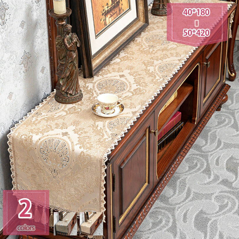 北欧風 テーブルランナー モダン ベッドランナー おしゃれ ヨーロッパ おもてなし パーティー タッセル付き モダン 上品 豪華 防汚 インテリア ホテル用 家庭用 エレガント 多用途 テーブルクロス 耐熱 結婚式 holosbird-goods1