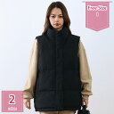 1600円OFFクーポン ダウンベスト レディース ショート丈 トップス 冬服 防寒着 冬 防寒 体型カバー ライトダウン 袖なし 軽量 防寒 防風 暖かい 保...