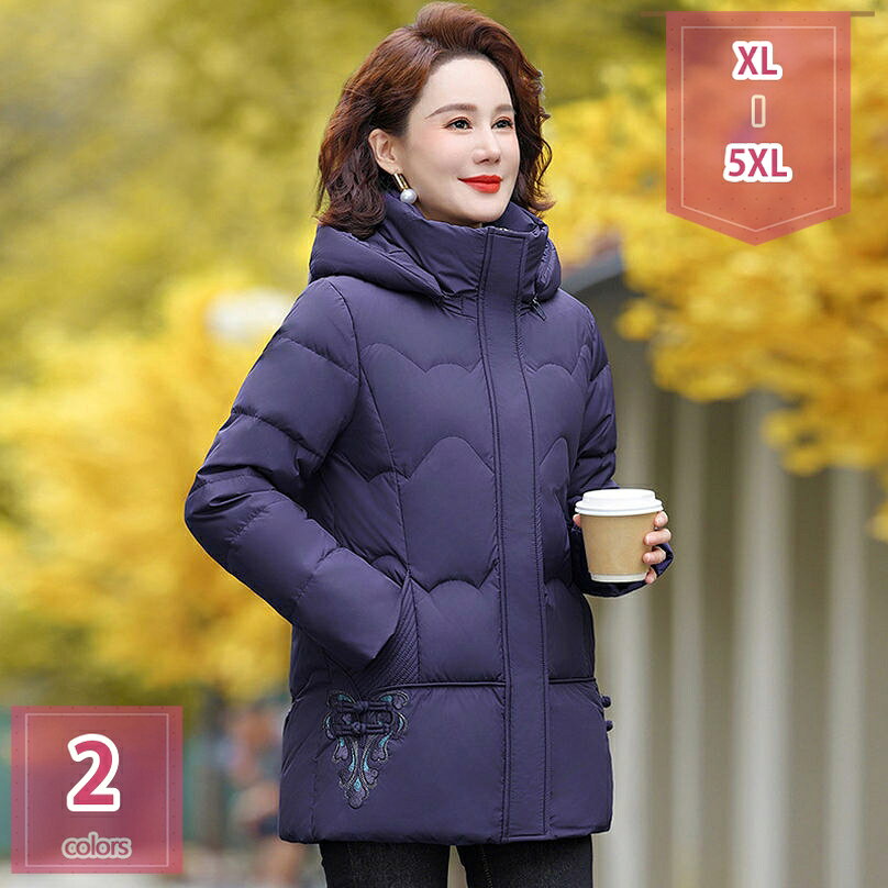 Down Coat - 2000円OFFクーポン レディース ダウンジャケット アウター コート 軽量 ミドル丈 着痩せ 体型カバー スリム ダウンコート 秋冬 防寒 防風 暖かい ふわふわ 無地 厚手 大きいサイズ 婦人服 トップス カジュアル ファッション おしゃれ holosbird-goods1
