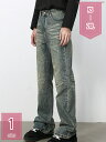 1600円OFFクーポン ブーツカット ジーンズ デニムパンツ フレア メンズ ロングパンツ ビンテージ風 カジュアル アメカジ ジーパン Gパン holosbird-goods1