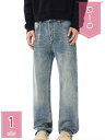 1600円OFFクーポン パンツ メンズ デニム バギー デニムパンツ ジーンズ ジーパン Gパン 大きいサイズ ボトムス メンズ 男性用 ズボン holosbird-goods1