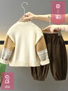 300円OFFクーポン 子供スーツ 男の子 フォーマル 子供服 秋冬 3点セット シャツ ニットカーディガン 上下セット 洋服 キッズ 韓国風 長袖 子ども服 ...
