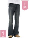 1600円OFFクーポン デニムパンツ メンズ フレアジーンズ メンズブーツカット デニムパンツ ストリート 長ズボン通勤 カジュアル holosbird-goods1