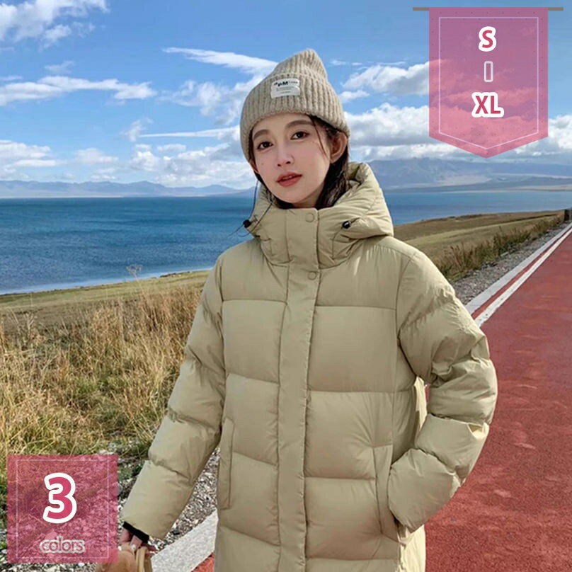 厚手 暖かい ダウンコート 通勤通学 メンズファッション ロング丈 アウター秋冬 男女兼用 お揃い ペアルック 大きいサイズ 防寒 ロングコートレディース 体型カバー 保温 ファスナー フード付き ブルゾン あったか holosbird-goods1