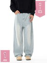 1600円OFFクーポン ワイド デニムパンツ メンズ ストレートジーパン バギー パンツ ゆったり カジュアル ビンテージ ゆったり 大きい ヒップホップ holosbird-goods1
