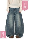 1600円OFFクーポン ワイドパンツ デニム メンズ バギーパンツ 太め ゆったり ルーズシルエット 体型カバー 無地 ボトムス 個性 カジュアル 大きいサイズ ストリート系 holosbird-goods1