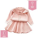 777円OFFクーポン セットアップ キッズ 長袖 子供服 女の子 大きいサイズ カーディガン スカート おしゃれ 水玉柄 可愛い ベビー服 春 秋 ジュニア ニット セーター トップス ボトムス カットソー 入学 入園 誕生日 プレゼント 幼稚園 お出かけ holosbird-goods1