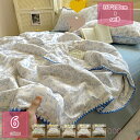 花柄 ガーゼケット 綿100% タオルケット やわらかな肌触り ブランケット 夏 軽量 キルトケット 薄手 肌掛け布団 お昼寝ケット 冷房対策 吸湿 通気速乾 ...