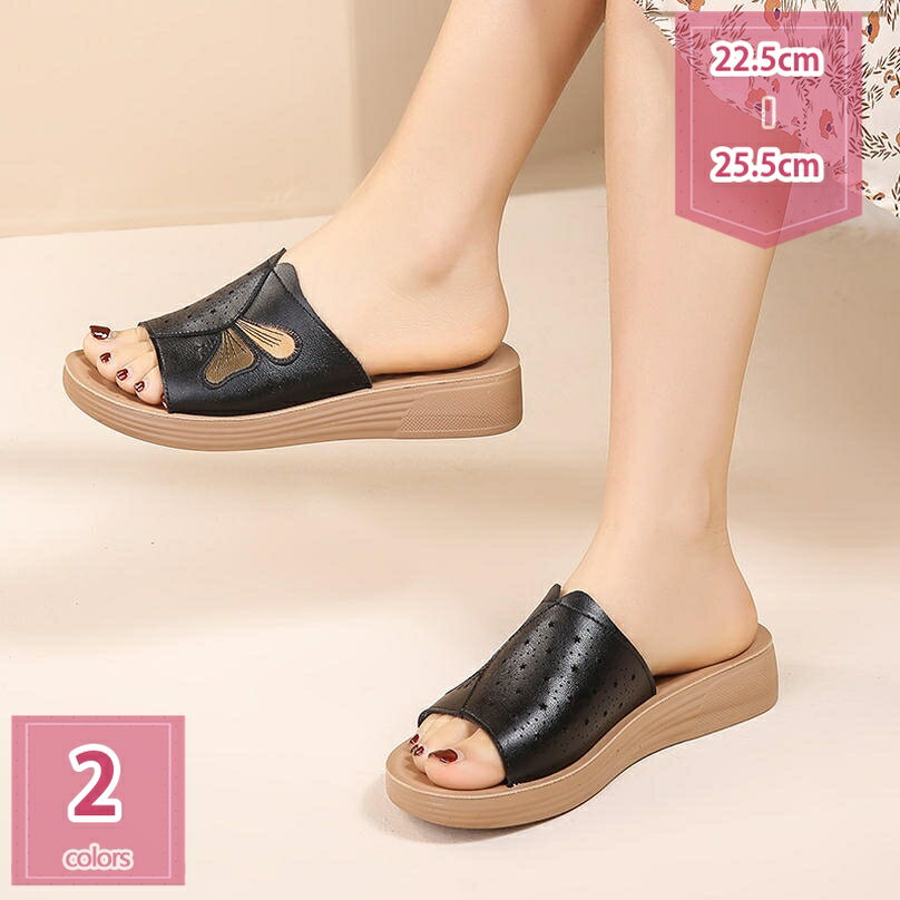 500円OFFクーポン フラットシューズ 滑り止め ビーサン レディース 歩きやすい 旅行 ウェッジソール ミュール サボ ローヒール コンフォート オープントゥ つっかけ 婦人靴 シンプル オフィスサンダル holosbird-goods1