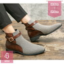 1000円OFFクーポン バイクブーツ メンズ 切り替え バックル アウトドア ワークブーツ ビジネス ポインテッドトゥ ブーツ おしゃれ かっこいい エンジニア 大きいサイズ お出かけ チェルシー ショート 秋冬 ハイカット 短靴 歩きやすい holosbird-goods1