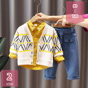 800円OFFクーポン 子供服 男の子 カーディガン+シャツ+ロングパンツ 格子 Vネック ボタン 3点セット セットアップ 子供服 かっこいい 春秋服 上下セット キッズ ボーイズ 柔らかい 肌触り良い 吸汗 通気 快適 ゆったり カジュアル おしゃれ holosbird-goods1