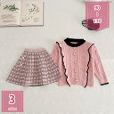 500円OFFクーポン セットアップ 子供 女の子 2点セット ニット トップス+スカート 上下セット 可愛い ニット トップス ニットセーター カットソー キッズ 秋冬 長袖 ガールズ ミニスカート 可愛い ふんわり フォーマル カジュアル 通園 通学 holosbird-goods1
