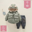 1000円OFFクーポン セットアップ キッズ ベビー 中綿ジャケット 中綿パンツ 上下 2点セット ベビー服 男の子 女の子 子ども服 アウター 長袖ジャケッ...