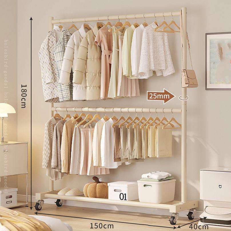 777円OFFクーポン ベーシック ハンガーラック 洋服ラック 耐荷重 頑丈 キャスター付き 棚付き シューズラック スリム キャスター付き 衣類収納 一人暮らし 靴収納 玄関 寝室 洋服掛け 防サビ加工 省スペース おしゃれ holosbird-goods1 [2]