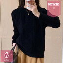1600円OFFクーポン セーター レディース トップス ニット 長袖 クルーネック スリット 無地 シンプル おしゃれ ゆったり 着痩せ きれいめ カジュアル...
