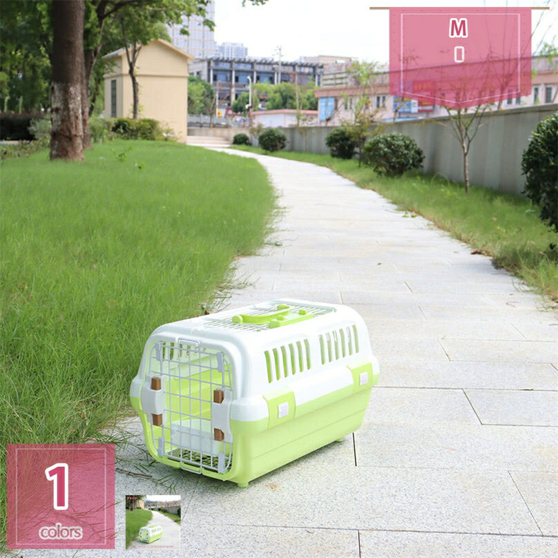 2個 猫 キャリーケース ハード ペットキャリー 通気性 小型犬用クレート ペットキャリーバッグ 航空輸送対応ペットキャリーケース 組立簡単 ケージアウトボックス キャンピングキャリー お出かけバック 旅行 散歩 通院 holosbird-goods1