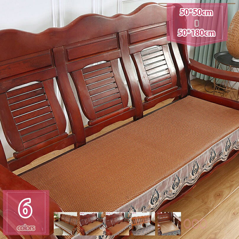 Square Floor Cushions - ソファーカバー 夏 籐マット ソファカバー シートクッション キレイ 畳マット 滑り止め 夏マット ベッドカバー 通気 ほこり キズ 汚れ防止 座面カバー 涼感 冷感 チェアクッション 多機能 蒸れない 1人/ 2人/ 3人掛け holosbird-goods1