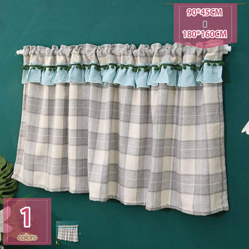 300円OFFクーポン カーテン カフェ 北欧 おしゃれ 植物 優雅 部屋 新居 遮光 断熱 保温 防寒 ショートカーテン レース 姫 きれい フラワー柄 レースカーテン 小窓 キッチン 目隠し 間仕切り 模様替え 突っ張り棒カーテン 北欧 仕切り holosbird-goods1