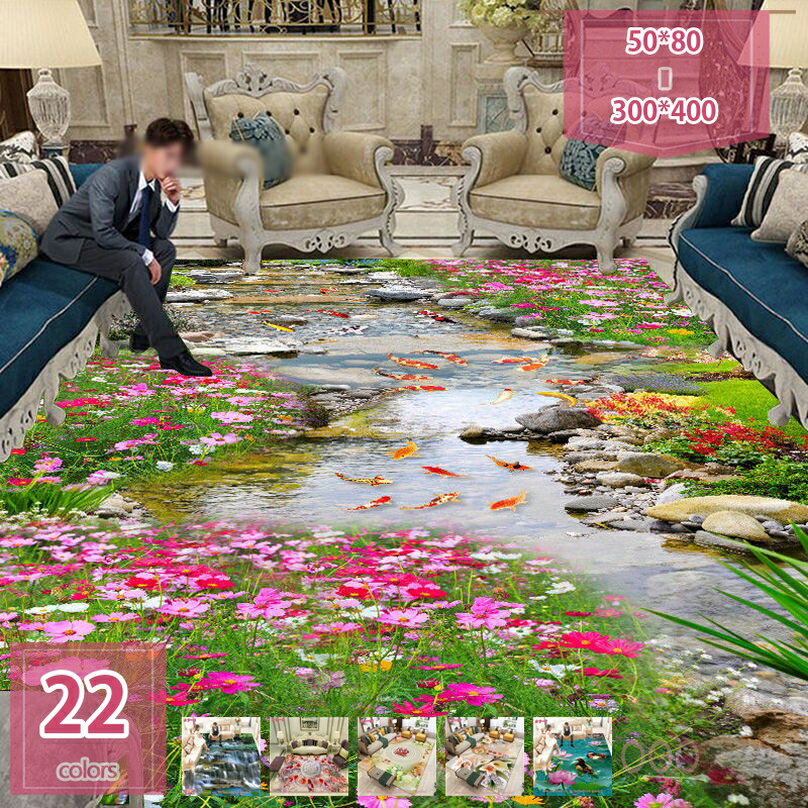 Loop Carpets - 和風 ラグ カーペット ラグマット 3D効果 海洋世界 サメ柄 イルカ柄 マット 洗える 滑り止め付き 防ダニ 抗菌 防臭 ホットカーペット 床暖房対応 おしゃれ 北欧 室内 屋内 北欧 室内用 屋内 インテリア ドアマット holosbird-goods1