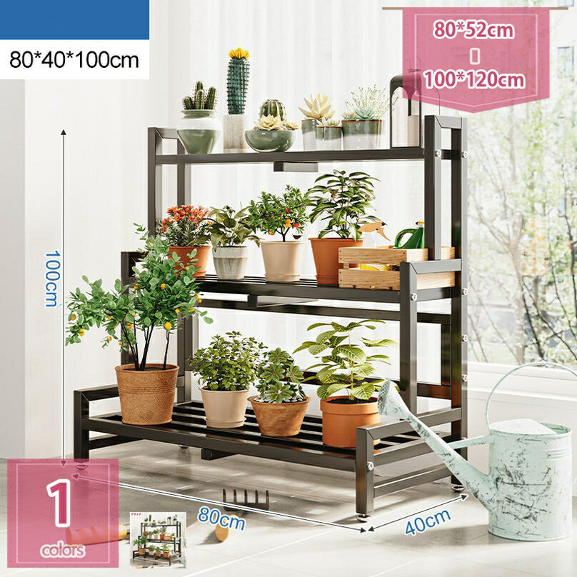 2000円OFFクーポン プランターラック アイアン ガーデンラック 園芸ラック 花置き棚 鉄製 フラワースタ..