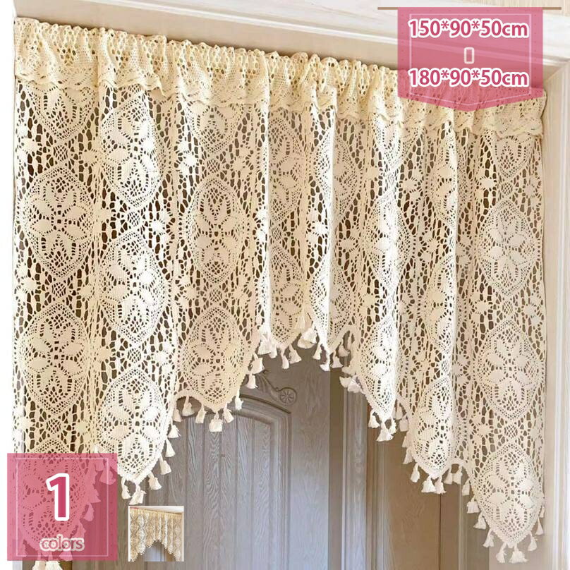 1000円OFFクーポン カフェカーテン レース 透け感 短いカーテン プライバシー保護 無地 キッチン 目隠し ホーム飾り 半窓カーテン リビングルーム 部屋 ベッドルーム 寝室 キッチン 赤い花柄 間仕切り 窓飾り キッチン 洗面所 間仕切り お風呂 holosbird-goods1