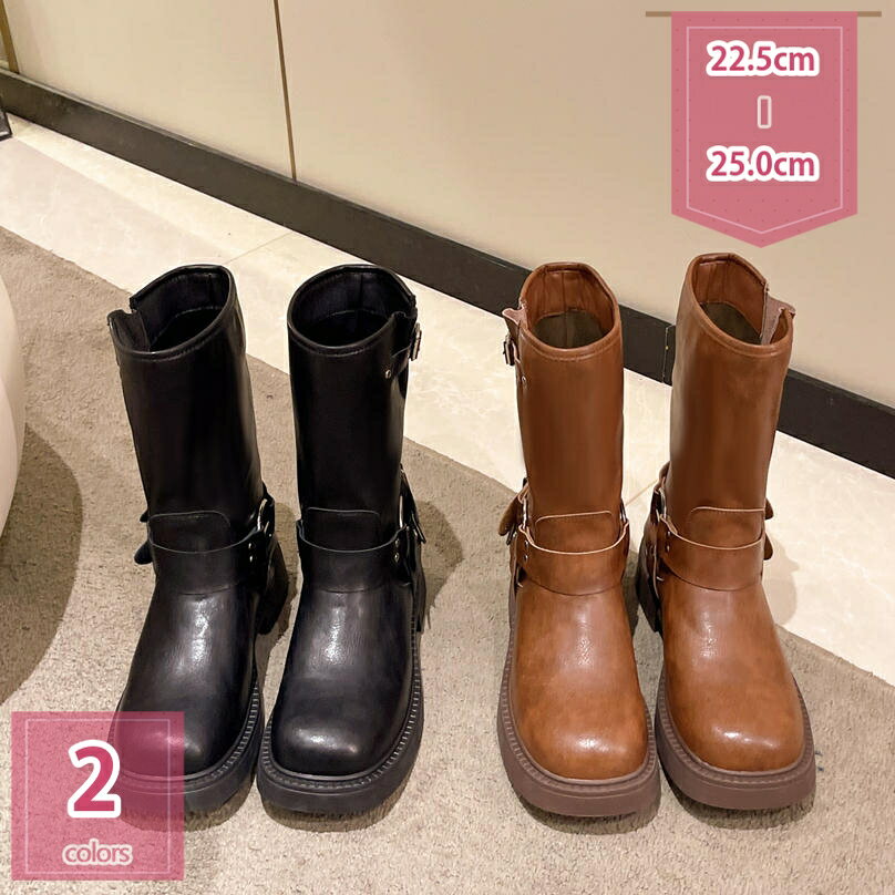 777円OFFクーポン ミドルブーツ 太めヒール ブーツ レディース ヒール かっこいいブーツ 歩きやすい ブーティ ポインテッドトゥ 大きいサイズ 疲れない ブーティー 走れる 美脚 ローヒール 痛くならない 靴 holosbird-goods1
