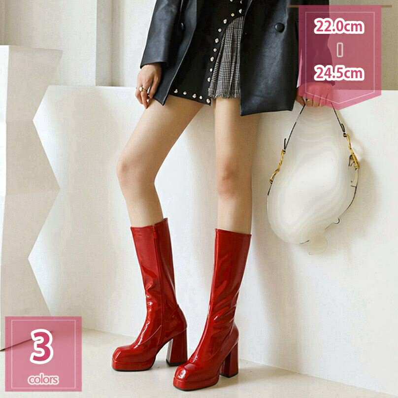 777円OFFクーポン 厚底 ロングブーツ ブーティ 太ヒール ジョッキーブーツ カジュアル コスプレ イベント 仮装 パーティー ハイヒール 厚底ブーツ 厚底靴 太ヒール 袴ブーツ 大きいサイズ 幅広 安定感 履きやすい 歩きやすい 美脚 ウエスタン holosbird-goods1