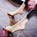 300円OFFクーポン クリア ミュール サンダル レディース 美脚 オープントゥ ヒール 9cm ハイヒール ピンヒール セクシー おしゃれ クリアヒール ミュールサンダル 大きいサイズ 小さいサイズ オフィス カジュアル キャバサンダル holosbird-goods1