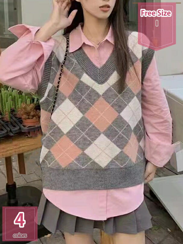 777円OFFクーポン ノースリーブ ニットベスト レディース セーター 秋 冬 春 トップス ゆったり 重ね着 可愛い おしゃれ きれいめ 女子 温かい 柔ら...