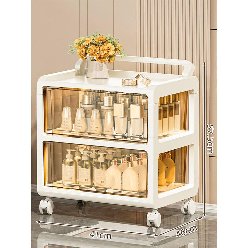 1600円OFFクーポン ワゴン 収納ラック キッチンワゴン キャスター付き 引き出し 半...