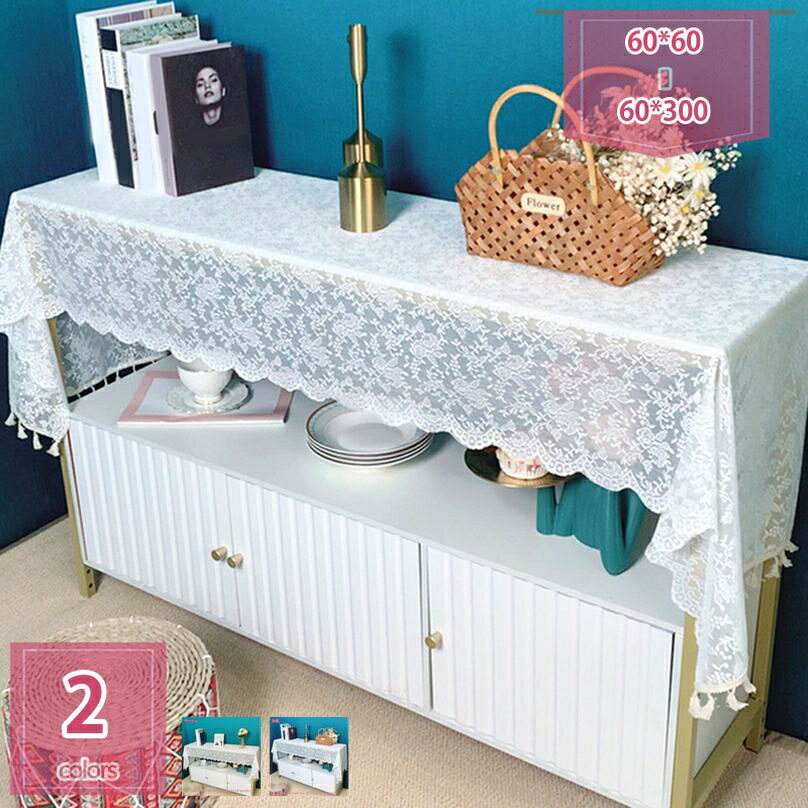 300円OFFクーポン レース テーブルランナー エレガント ヴィンテージテーブルランナー ドレッサース キャビネット ダイニングルーム ティーテーブル テーブ...