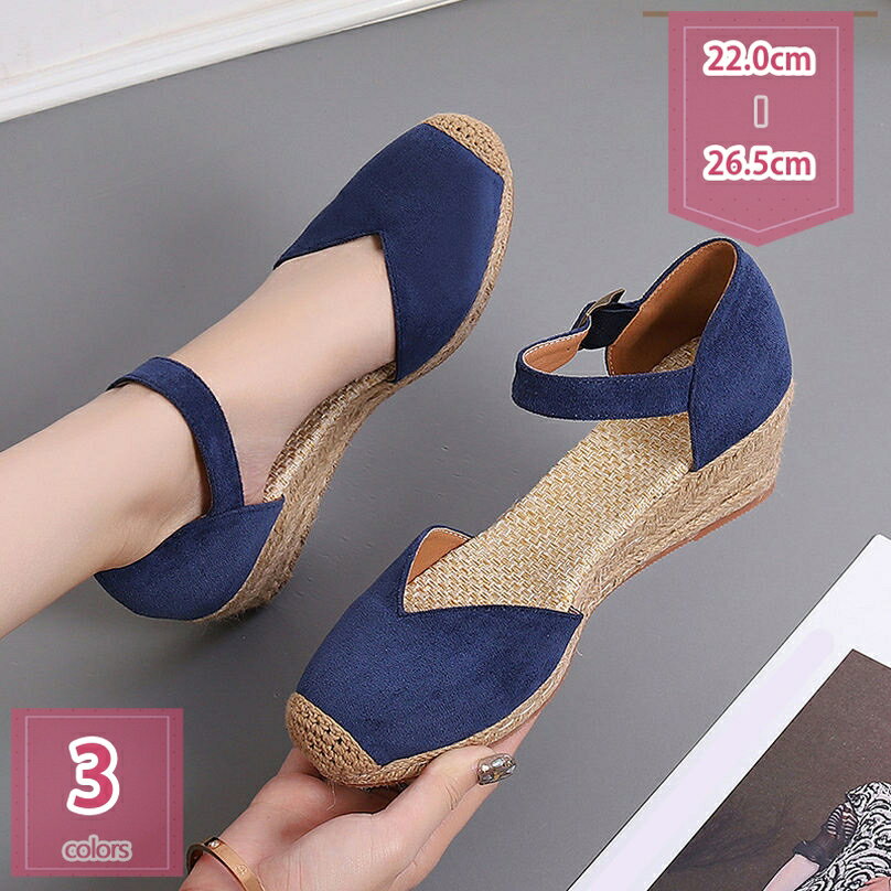 777円OFFクーポン レディース ハイヒール パンプス ラウンドトゥ 夏 厚底サンダル サボサンダル セパレートアンクルストラップ ビーチサンダル 森ガール プラットフォームサンダル わら織 厚底ウェッジサンダル 可愛い オフィスサンダル 普段着 holosbird-goods1