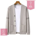 1600円OFFクーポン カーディガン メンズ おしゃれ ジャケット 無地 カジュアル 長袖 ロング リブ 春服 ビジネス ファッション スクールカーディガン 羽織 開襟 ジャケット風 シンプル ブラック Vネック ボタン 冷房 学生 アウター 春 夏 秋 冬 セーター holosbird-goods1