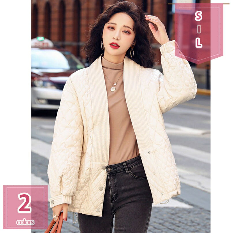 2000円OFFクーポン ダウンジャケット レディース 厚手 インナーダウンコート レディースダウン 春秋冬 中綿ジャケット 大きいサイズ 軽量ダウンジャケット ウルトラ 薄型 ショート丈 美シルエット ゆったり フロントファスナー シンプル 冬 パープル holosbird-goods1