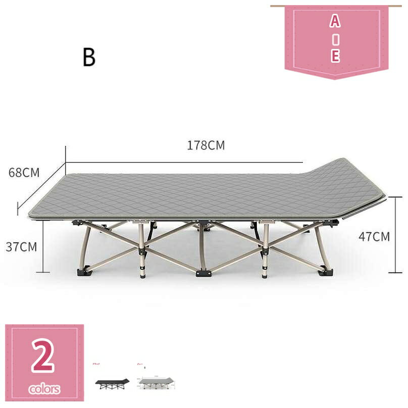 折りたたみチェア リクライニングソファ アウトドア 折りたたみ ベッド シングル リクライニングチェア 簡易ベッド 10脚サポート ポータブル フォールディングチェア 耐荷重150KG 1人掛け オフィス多機能ベッド 組立不要 holosbird-goods1